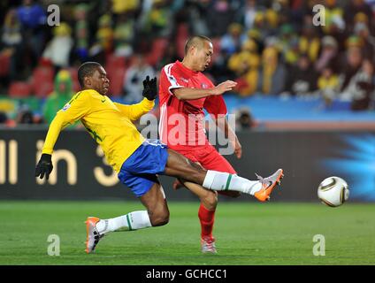 Fußball - 2010 FIFA World Cup South Africa - Gruppe G - Brasilien V Nordkorea - Ellis Park Stockfoto