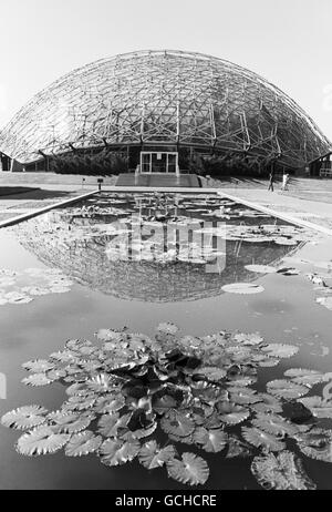 Das Climatron Gewächshaus, Missouri Botanical Garden in St. Louis, hier abgebildet in 1964. Stockfoto