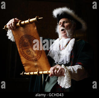 Jim Stewart Stadtausrufer Stockfoto