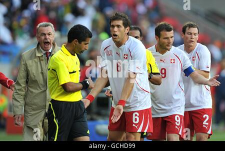 Fußball - 2010 FIFA World Cup South Africa - Gruppe H - Chile V Schweiz - Nelson-Mandela-Bay-Stadion Stockfoto