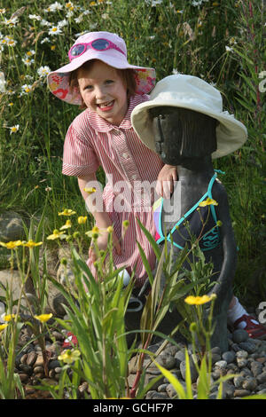 WM-Fieber trifft Gärten festival Stockfoto