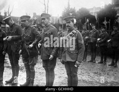 Weltkrieg ein - Artillerie-VC-Gewinner: Frankreich 1915 Stockfoto