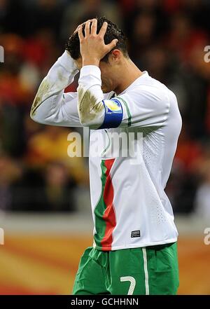 Fußball - 2010 FIFA World Cup South Africa - Runde von 16 - Spanien / Portugal - Green Point Stadion Stockfoto