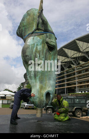 Stillwasser Ascot Skulptur Stockfoto