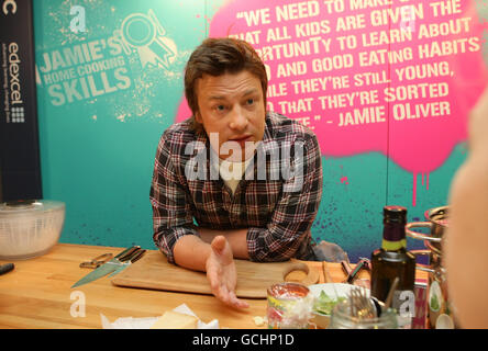 Jamie Oliver Kochen Fähigkeiten Qualifikation Stockfoto