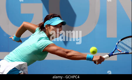 Tennis - 2010 AEGON Classic - Tag 7 - Edgbaston Priory Club. Chinas Na Li in Aktion während der AEGON Classic im Edgbaston Priory Club, Birmingham. Stockfoto