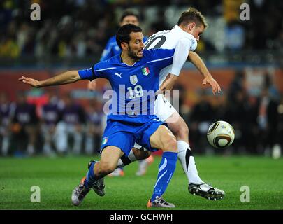 Fußballstadion - 2010 FIFA World Cup South Africa - Gruppe F - Italien / Neuseeland - Mbomela Stockfoto