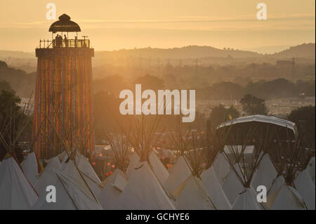 Glastonbury Festival 2010 - allgemeine Ansichten Stockfoto