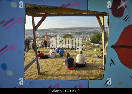 Glastonbury Festival 2010 - allgemeine Ansichten Stockfoto