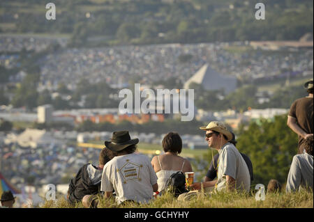 Glastonbury Festival 2010 - allgemeine Ansichten Stockfoto