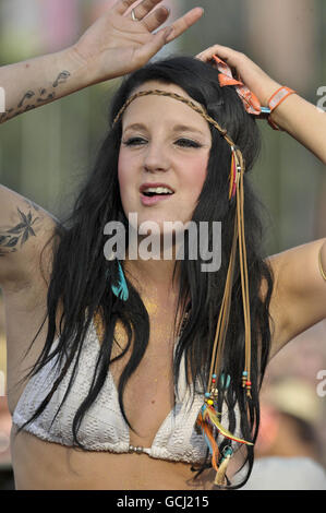 Glastonbury Festival 2010 - Sonntag Stockfoto