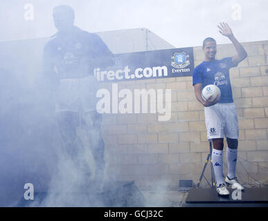 Fußball - Barclays Premier League - Everton neues Zuhause Kit Launch - Liverpool Stockfoto