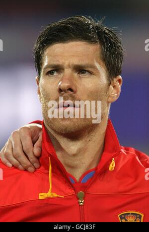 Fußball - FIFA Fußball-Weltmeisterschaft Südafrika 2010 - Gruppe H - Spanien gegen Honduras - Ellis Park. Xabi Alonso, Spanien Stockfoto