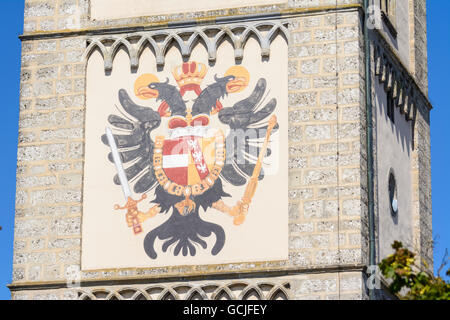 Enns Stadtturm (Glockenturm) Österreich Oberösterreich, Oberösterreich Stockfoto