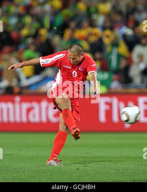 Fußball - FIFA Fußball-Weltmeisterschaft Südafrika 2010 - Gruppe G - Brasilien / Nordkorea - Ellis Park. Tae-SE Jong, Korea, DPR Stockfoto