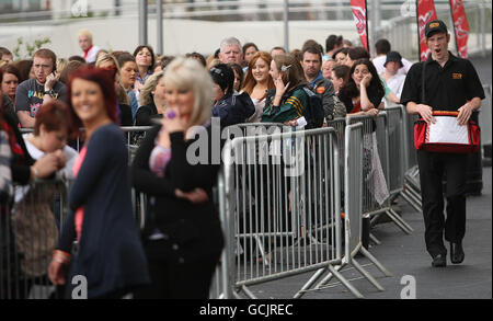 X-Factor Vorsingen - Dublin Stockfoto