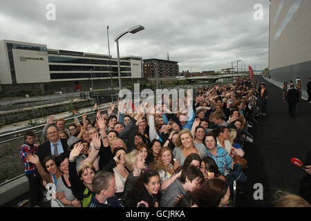 X-Factor Vorsingen - Dublin Stockfoto