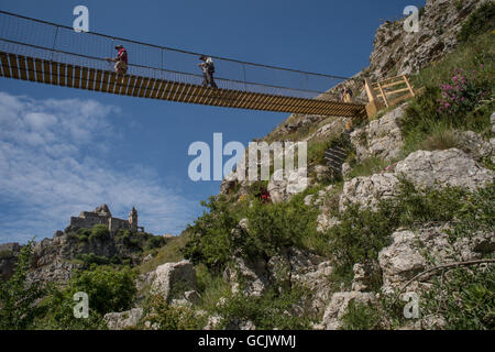 Gravina River Canyon, Matera, Basilikata, Italien, Europa Stockfoto