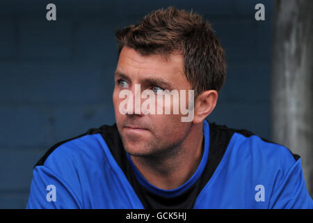 Paul Gerrard, Oldham Athletic Teilzeit-Torwarttrainer Stockfoto