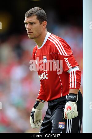 Fußball - Emirates Cup 2010 - Celtic gegen Olympique Lyonnais - Emirates Stadium. Remy Vercoutre, Torhüter von Olympique Lyonnais Stockfoto