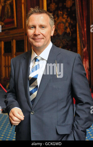 Der ehemalige Direktor der Kommission für Pressebeschwerden, Guy Black, im Robing Room des Westminster Palace, nachdem er als konservativer Peer seinen Platz im House of Lords, London, übernommen hatte. Stockfoto