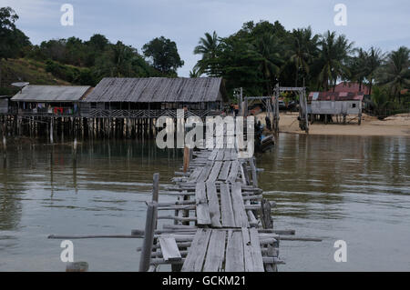 Docken Sie an Pulau Galang Baru, Batam, Indonesien an Stockfoto