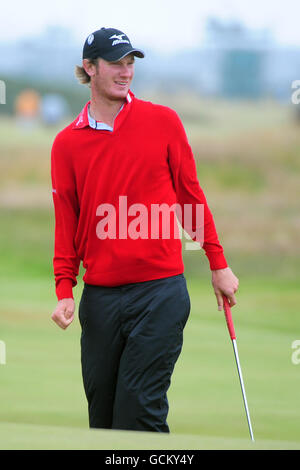 Englands Chris Woods während des Trainings am dritten Tag der Vorschau auf die Open Championship 2010 in St Andrews, Fife, Schottland. Stockfoto