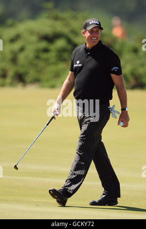 Golf - The Open Championship 2010 - Vorschau - Tag Zwei - St Andrews Old Course. Phil Mickelson, USA Stockfoto