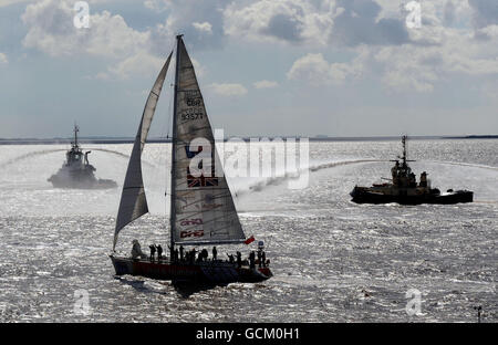 Segeln - Clipper Round the World Race - Rennen 14 - Ijmuiden nach Hull Stockfoto