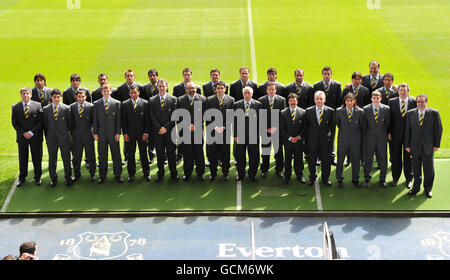 Spieler aus Everton Chile bei einem Besuch im Goodison Park Heimat von Everton Stockfoto