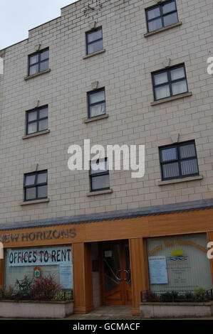 Das Anwesen in Regal Court, Shanklin, Isle of Wight, wo ein Ehepaar am Montagabend tot aufgefunden wurde. Stockfoto