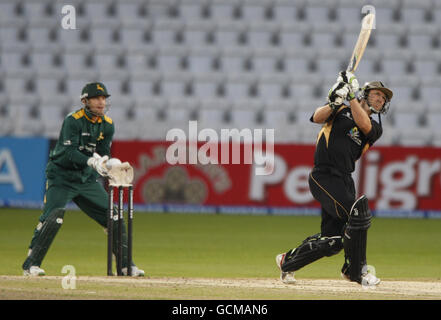 -Clydesdale Bank 40 - Gruppe C - Nottinghamshire Outlaws V Warwickshire Bären - Trent Bridge Cricket Stockfoto