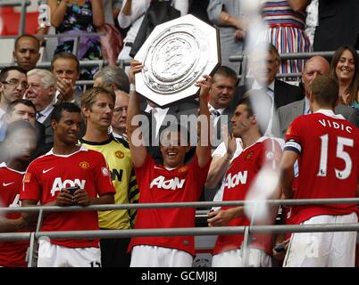 Fußball - FA Community Shield - Chelsea gegen Manchester United – Wembley-Stadion Stockfoto