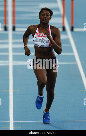 Leichtathletik - IAAF Europameisterschaften 2010 - Tag zwei - Olympiastadion. Die britische Perri Shakes-Drayton während der 400-m-Hürden der Frauen Stockfoto