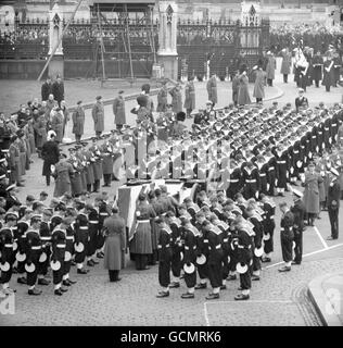 Politik - staatliche Begräbnis von Sir Winston Churchill - London Stockfoto