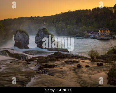 Rheinfall bei Schaffhausen, Schweiz Stockfoto
