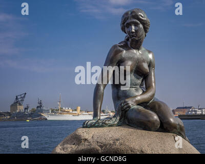 Die Meerjungfrau, Skulptur in Kopenhagen, Dänemark Stockfoto