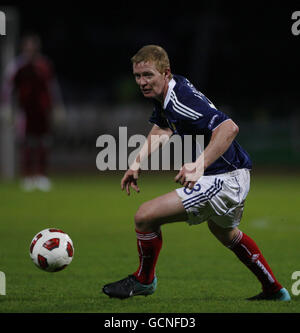 Fußball - UEFA Euro 2012 - Qualifikation - Gruppe I - Litauen gegen Schottland - Darius Girenas Stadium. Der schottische Barry Robson während des UEFA-Europameisterschafts-Qualifikationsspiel im Darius Girenas Stadium in Kaunas. Stockfoto