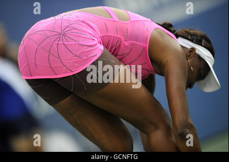 USA's Venus Williams während Tag neun der US Open, in Flushing Meadows, New York, USA. Stockfoto