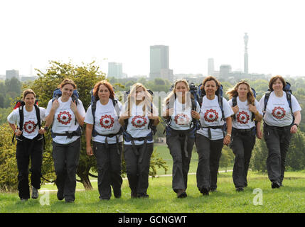 Charity-Wanderung durch die Pyrenäen Stockfoto