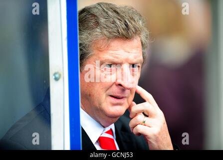 Fußball - Barclays Premier League - Birmingham City / Liverpool - St Andrew's Stadium. Liverpool-Manager Roy Hodgson an der Touchline. Stockfoto