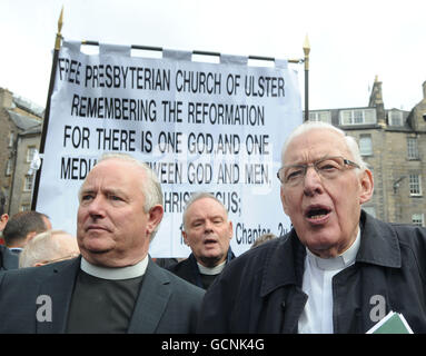 Papstbesuch in der UK - Tag eins Stockfoto