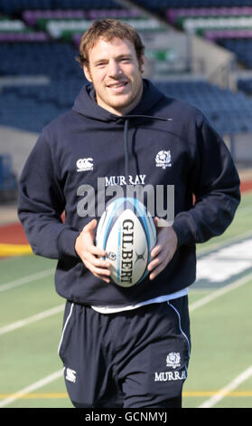 Rugby Union - Schottland Sevens Training Session - Murrayfield Stadium. Scott Riddell während einer Trainingseinheit im Murrayfield Stadium, Edinburgh. Stockfoto