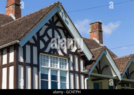 Dekorative Fachwerkhäuser im 16. Jahrhundert Southwark Street Scene