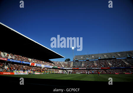 Fußball - Französische Premiere Division - Montpellier / Caen - Stade de la Mosson. Gesamtansicht des Stade de la Mosson Stockfoto