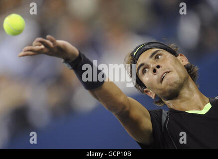 Der Spanier Rafael Nadal am 15. Tag der US Open in Flushing Meadows, New York, USA. Stockfoto