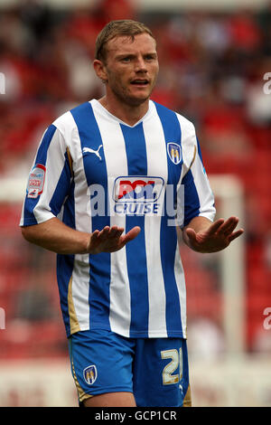 Fußball - npower Football League One - Walsall gegen Colchester United - Banks's Stadium. Brian Wilson, Colchester United Stockfoto