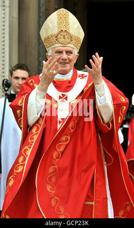 Papstbesuch in der UK - Tag drei Stockfoto