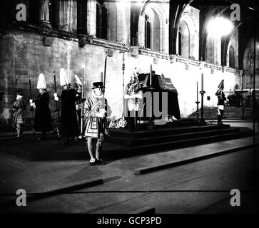 Royalty - Tod von König George VI - London Stockfoto