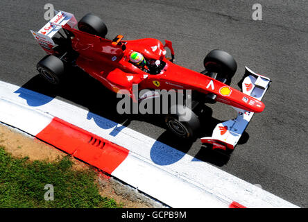 Formel-1-Autorennen - Großer Preis Von Italien - Qualifying Day - Monza Circuit. Ferrari Felipe Massa beim Training auf dem Monza Circuit, Italien. Stockfoto